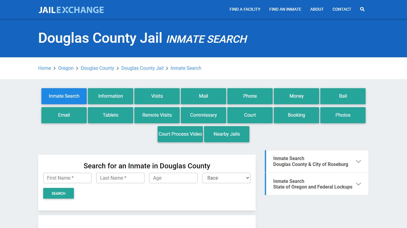 Douglas County Jail, OR Inmate Search: Roster & Mugshots